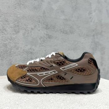 Bottega Veneta Orbit Runner Sneakers in Technical Fabric and Mesh Brown 2025 (MD-250219087)