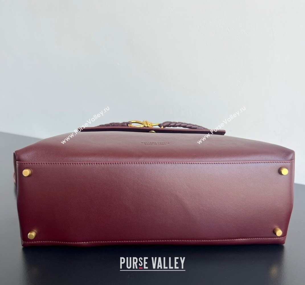 Bottega Veneta Large Ciao Ciao Top Handle Bag in Calf Leather 826195 Barolo Red 2025 (WT-250519031)