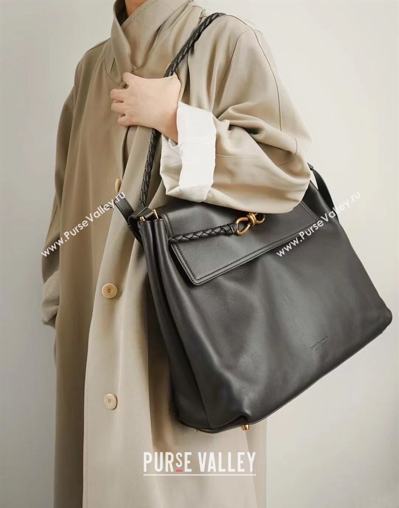 Bottega Veneta Large Ciao Ciao Top Handle Bag in Calf Leather 826195 Black 2025 (WT-250519030)