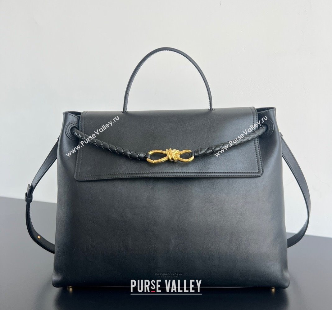 Bottega Veneta Large Ciao Ciao Top Handle Bag in Calf Leather 826195 Black 2025 (WT-250519030)