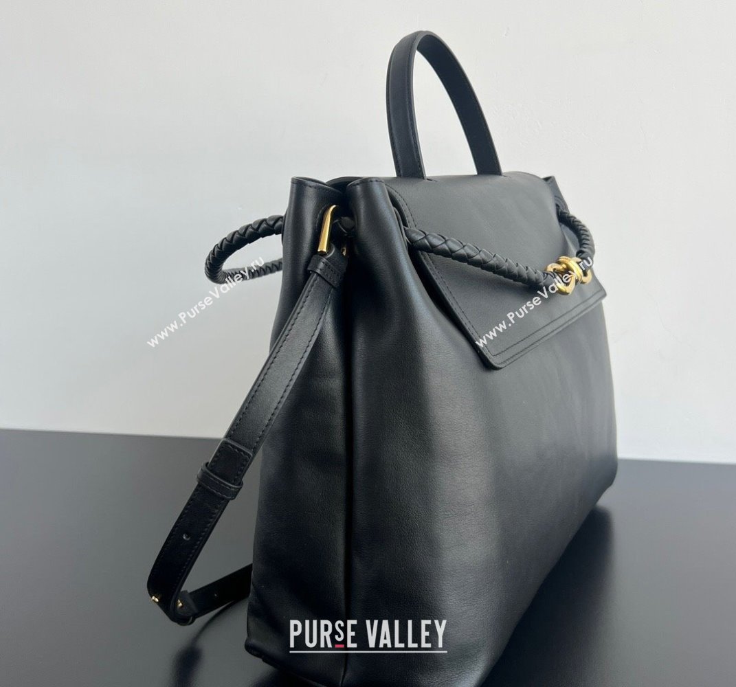 Bottega Veneta Large Ciao Ciao Top Handle Bag in Calf Leather 826195 Black 2025 (WT-250519030)