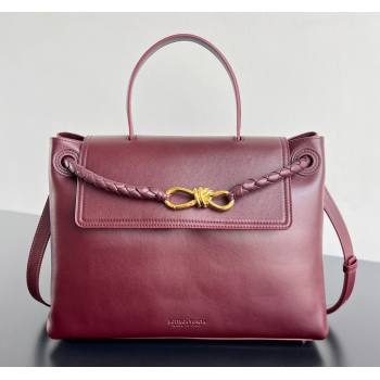 Bottega Veneta Medium Ciao Ciao Top Handle Bag in Calf Leather 817231 Barolo Red 2025 (WT-250519024)