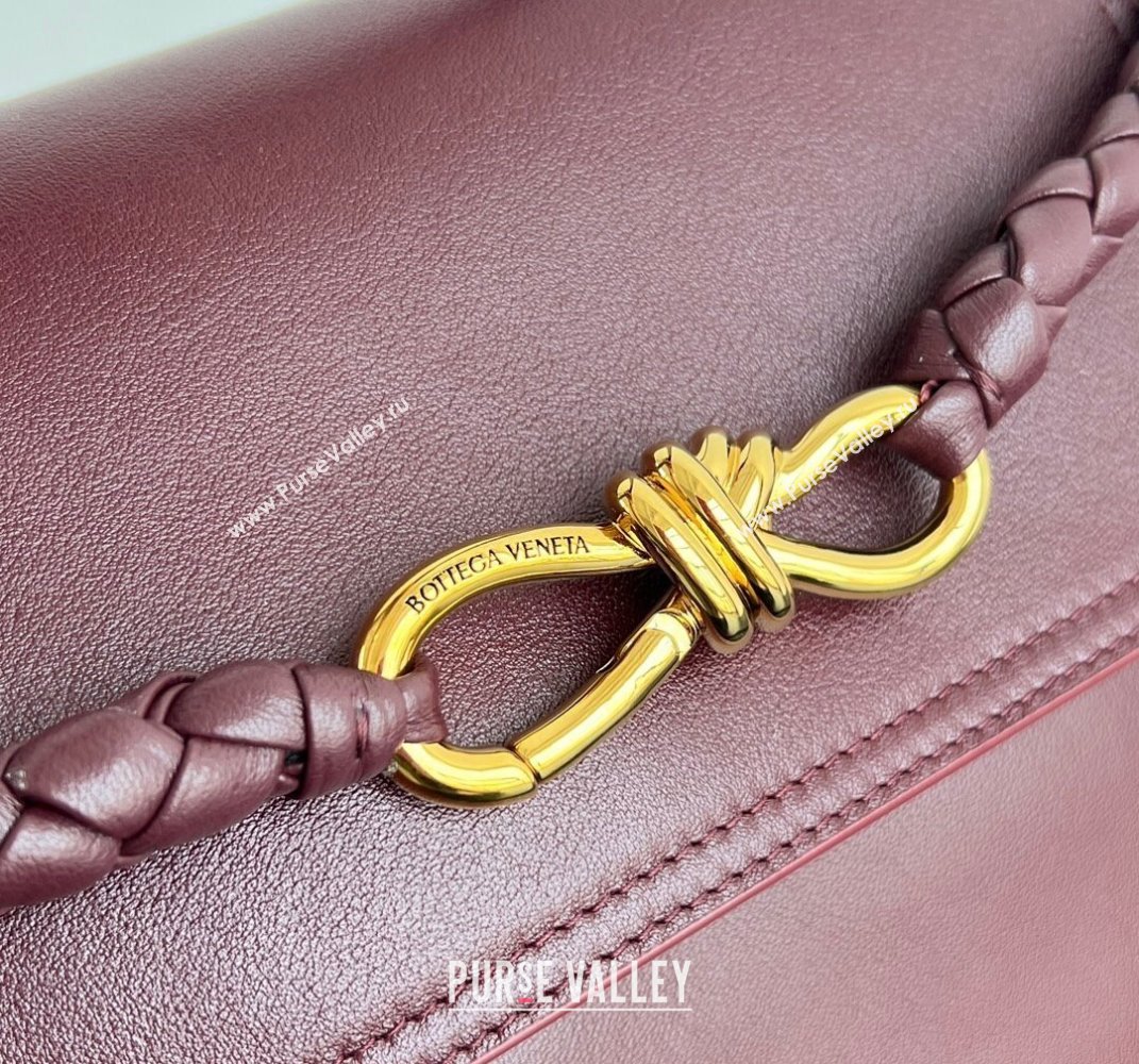 Bottega Veneta Medium Ciao Ciao Top Handle Bag in Calf Leather 817231 Barolo Red 2025 (WT-250519024)