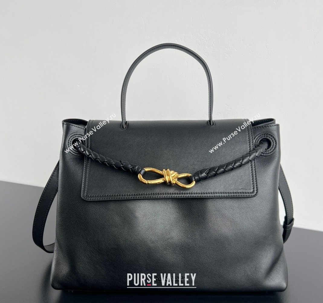 Bottega Veneta Medium Ciao Ciao Top Handle Bag in Calf Leather 817231 Black 2025 (WT-250519025)