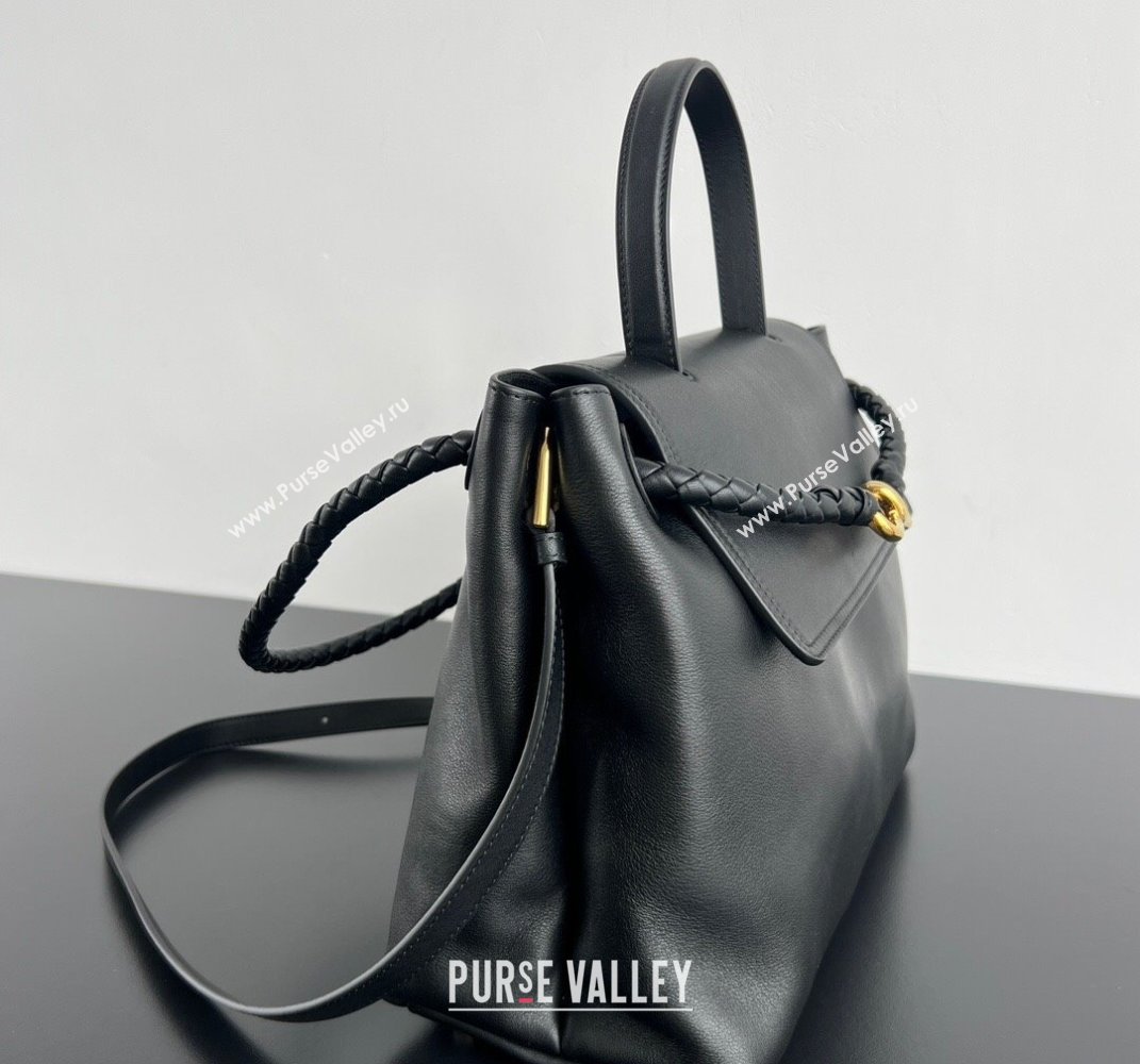 Bottega Veneta Medium Ciao Ciao Top Handle Bag in Calf Leather 817231 Black 2025 (WT-250519025)