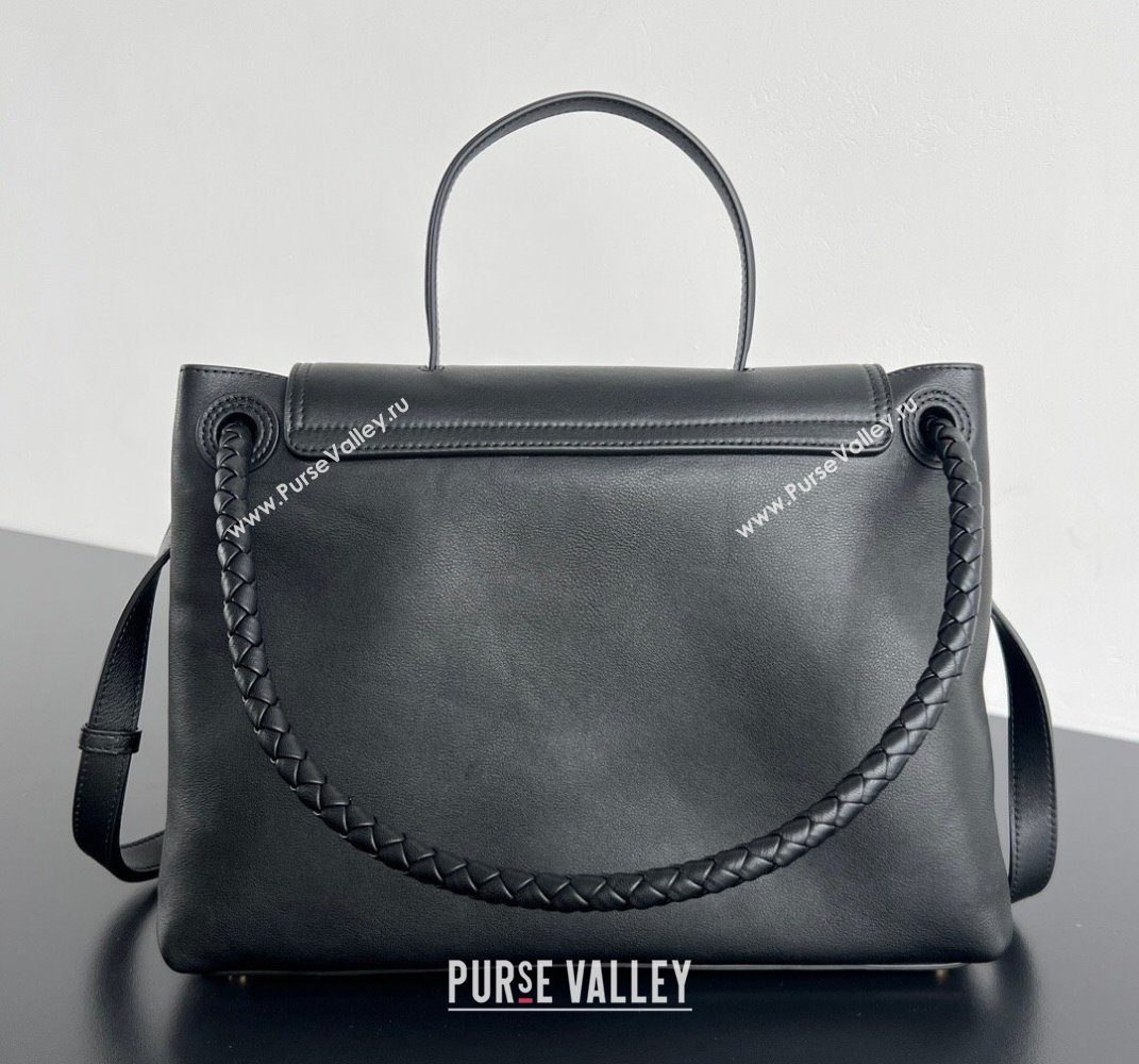 Bottega Veneta Medium Ciao Ciao Top Handle Bag in Calf Leather 817231 Black 2025 (WT-250519025)