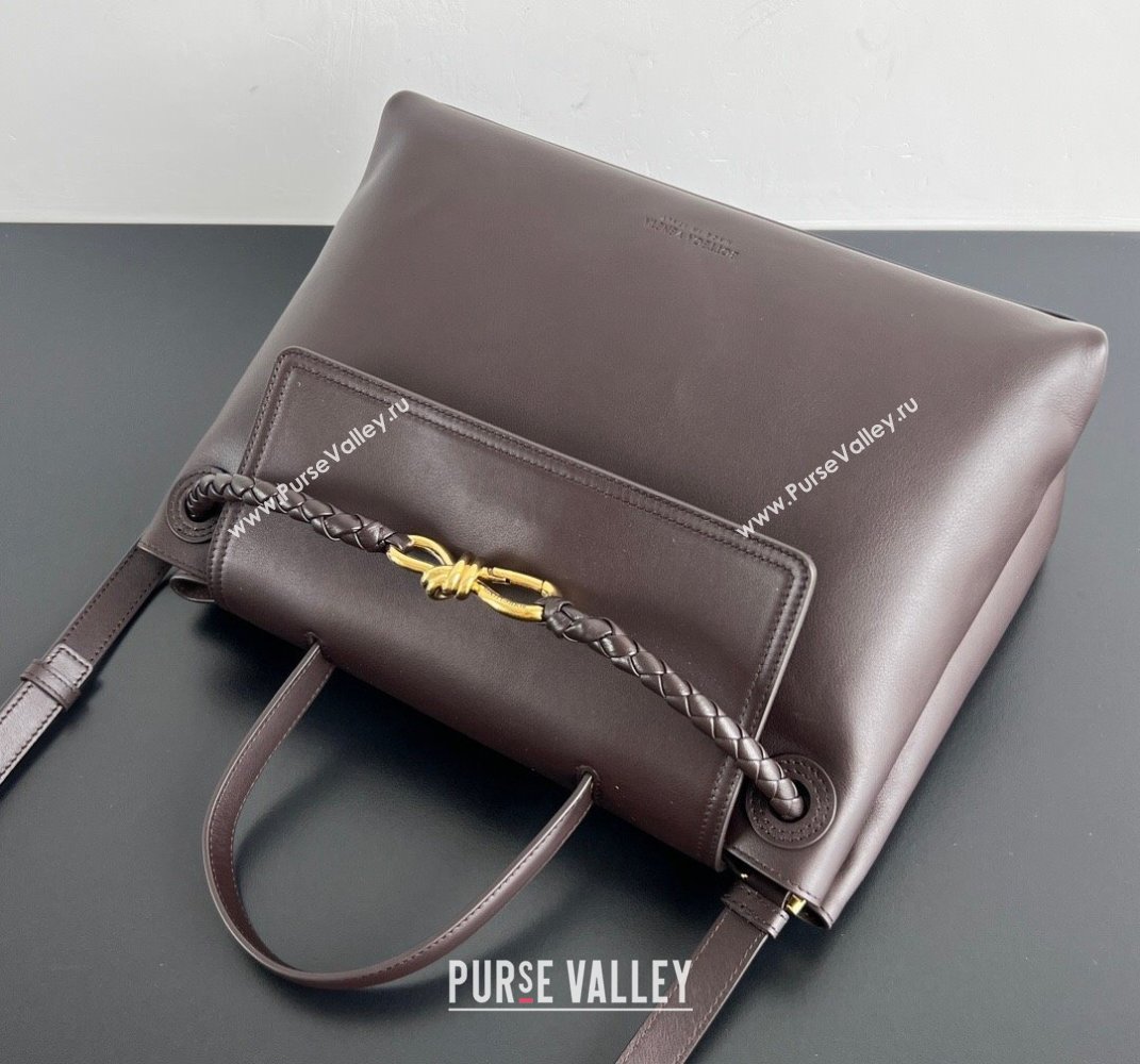 Bottega Veneta Medium Ciao Ciao Top Handle Bag in Calf Leather 817231 Fondant Brown 2025 (WT-250519026)
