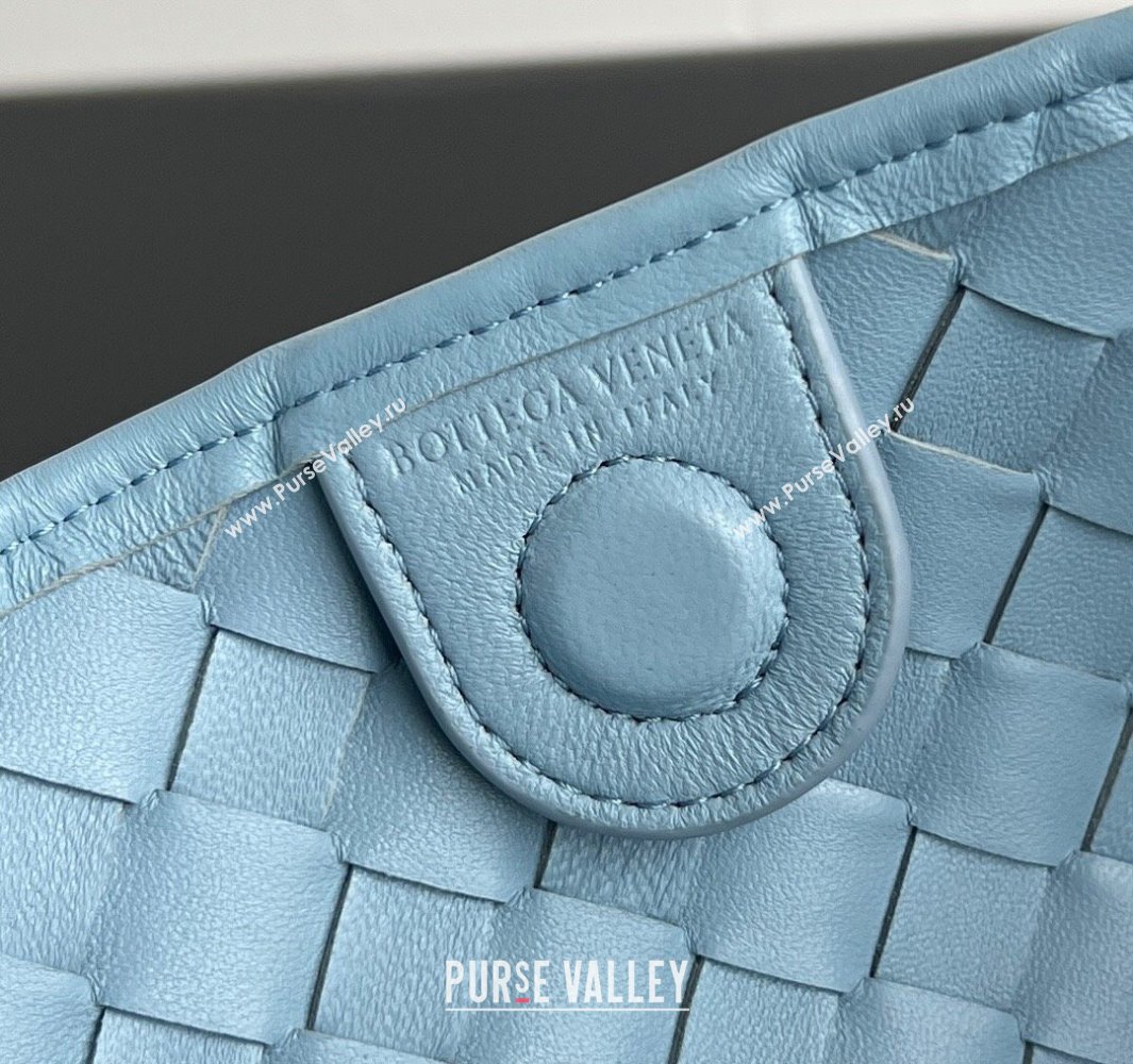 Bottega Veneta Large Sardine Bag in Intrecciato Leather Ice Blue 2025 754988 (WT-250519011)