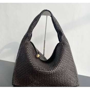 Bottega Veneta Tosca Hop Hobo Bag in Intrecciato Leather Fondant Brown 2025 70979 (WT-250519019)