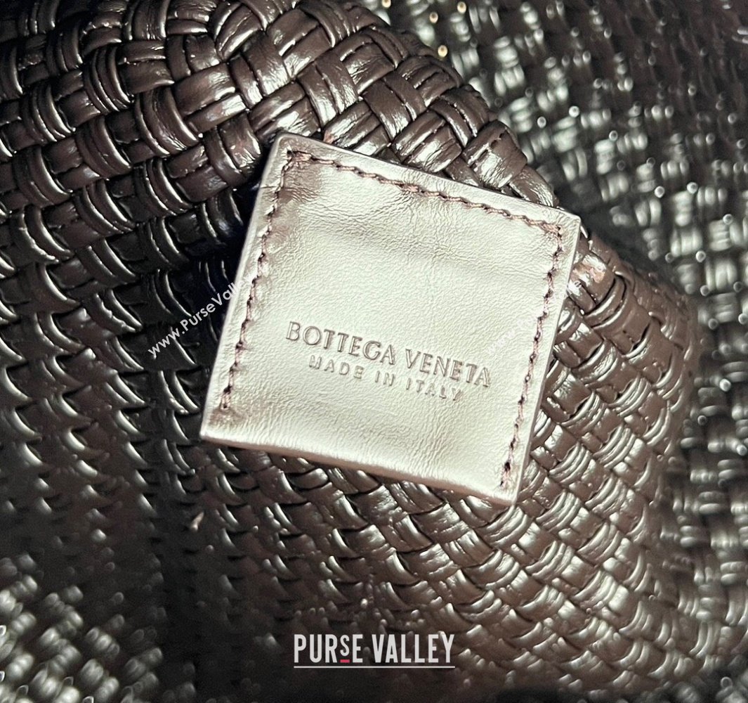 Bottega Veneta Tosca Hop Hobo Bag in Intrecciato Leather Fondant Brown 2025 70979 (WT-250519019)