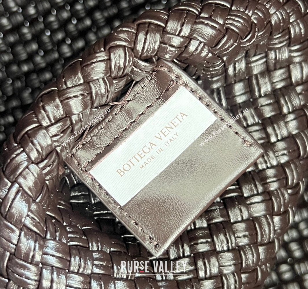 Bottega Veneta Tosca Hop Hobo Bag in Intrecciato Leather Fondant Brown 2025 70979 (WT-250519019)