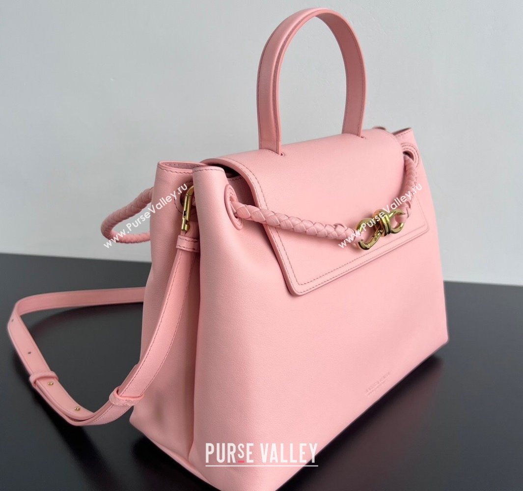 Bottega Veneta Medium Ciao Ciao Top Handle Bag in Calf Leather Rose Pink 2025 817231 (WT-250519021)