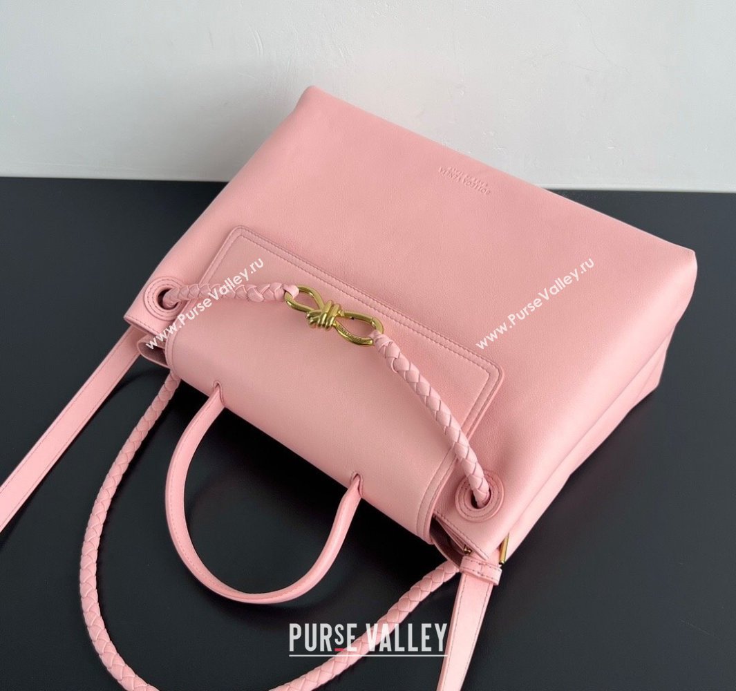 Bottega Veneta Medium Ciao Ciao Top Handle Bag in Calf Leather Rose Pink 2025 817231 (WT-250519021)