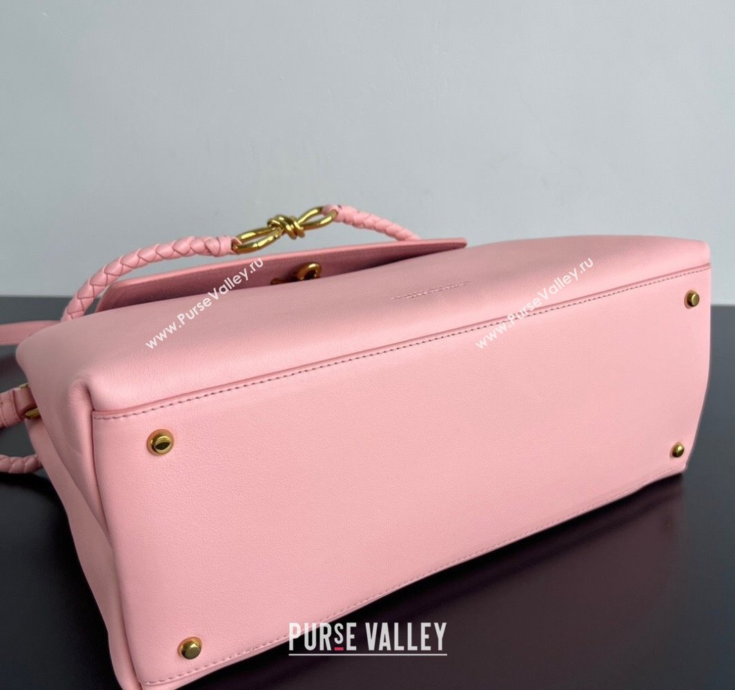 Bottega Veneta Medium Ciao Ciao Top Handle Bag in Calf Leather Rose Pink 2025 817231 (WT-250519021)
