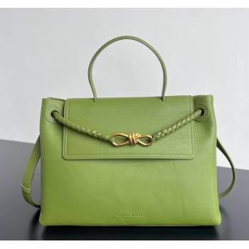 Bottega Veneta Medium Ciao Ciao Top Handle Bag in Calf Leather Matcha Green 2025 817231 (WT-250519022)