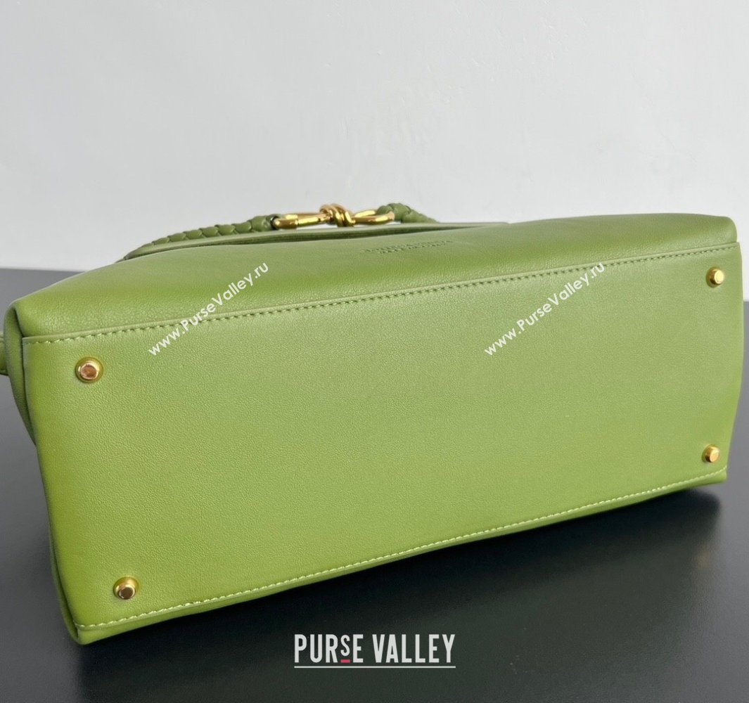 Bottega Veneta Medium Ciao Ciao Top Handle Bag in Calf Leather Matcha Green 2025 817231 (WT-250519022)