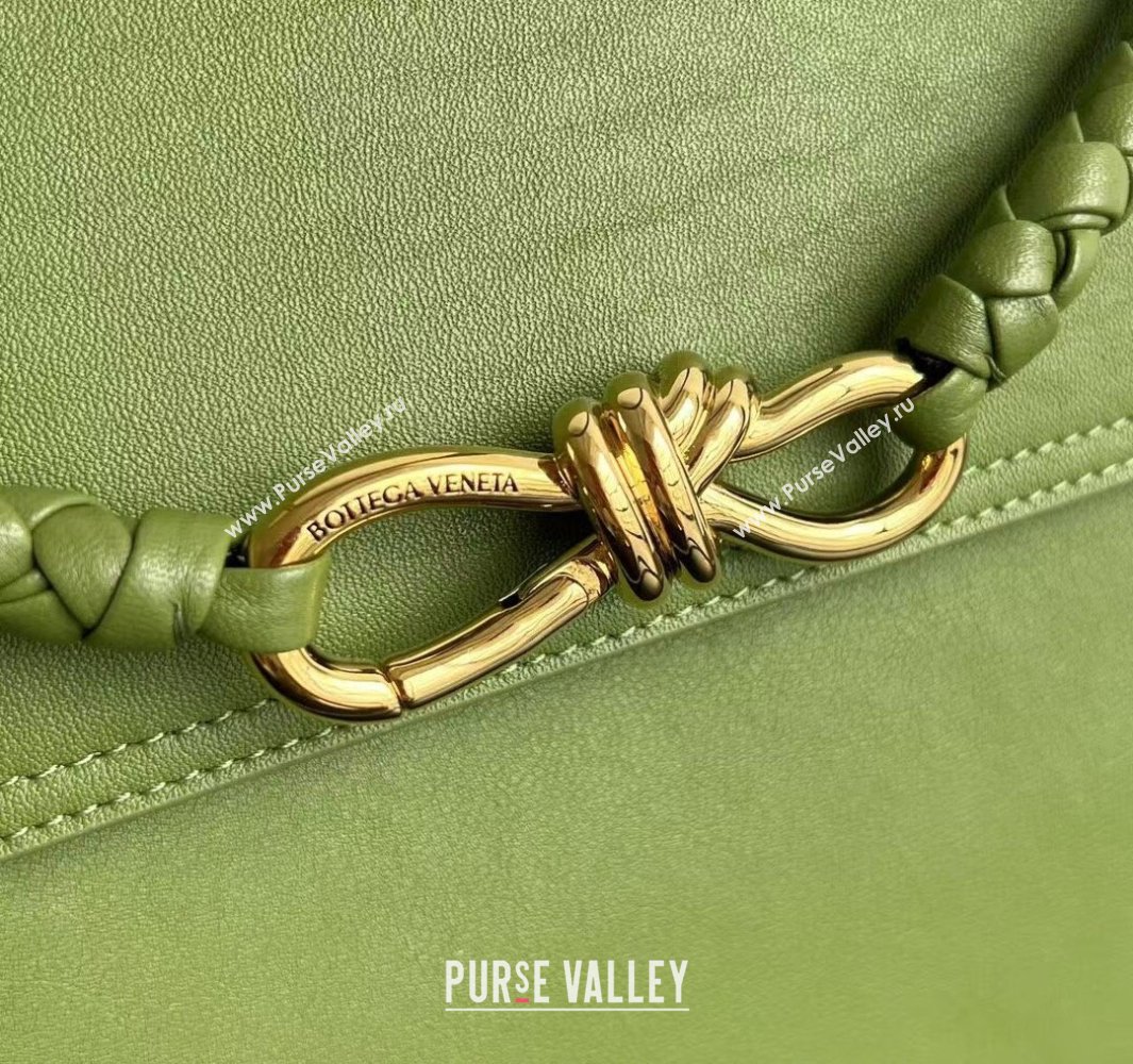 Bottega Veneta Medium Ciao Ciao Top Handle Bag in Calf Leather Matcha Green 2025 817231 (WT-250519022)
