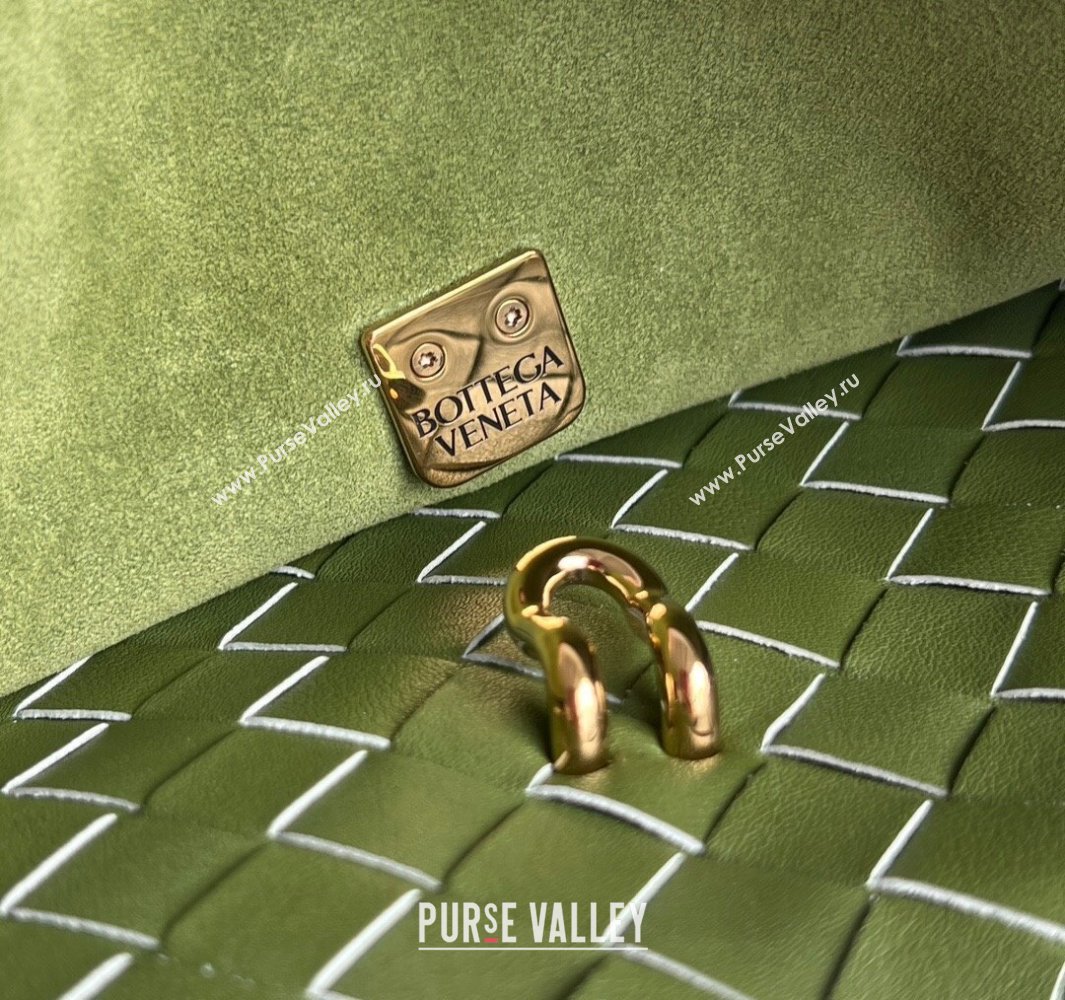 Bottega Veneta Medium Ciao Ciao Top Handle Bag in Calf Leather Matcha Green 2025 817231 (WT-250519022)
