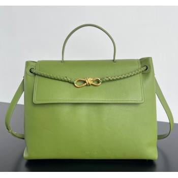Bottega Veneta Large Ciao Ciao Top Handle Bag in Calf Leather 826195 Matcha Green 2025 (WT-250519028)