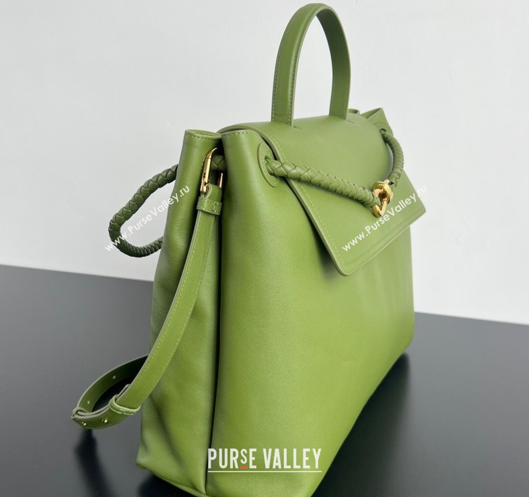 Bottega Veneta Large Ciao Ciao Top Handle Bag in Calf Leather 826195 Matcha Green 2025 (WT-250519028)