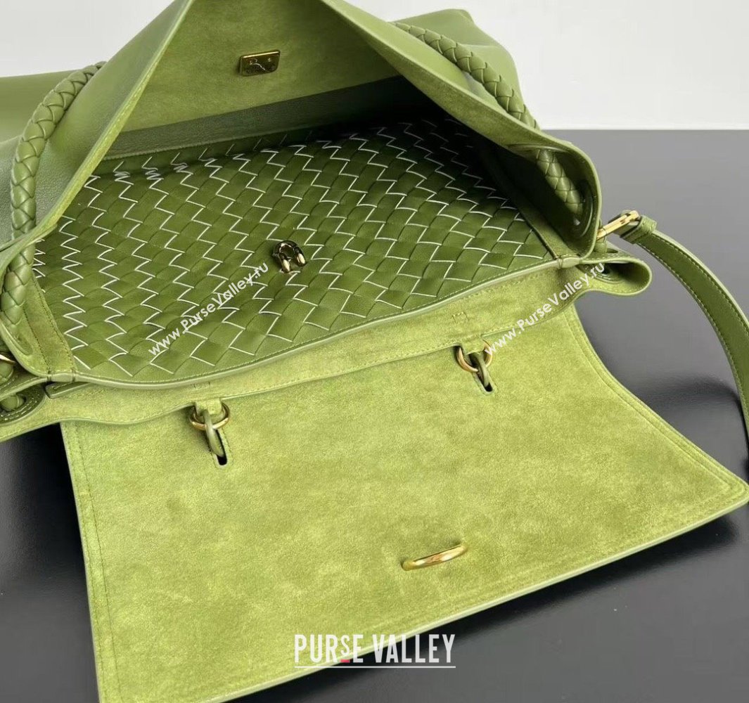 Bottega Veneta Large Ciao Ciao Top Handle Bag in Calf Leather 826195 Matcha Green 2025 (WT-250519028)