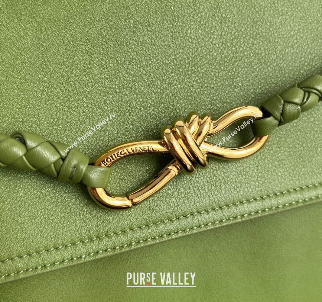 Bottega Veneta Large Ciao Ciao Top Handle Bag in Calf Leather 826195 Matcha Green 2025 (WT-250519028)