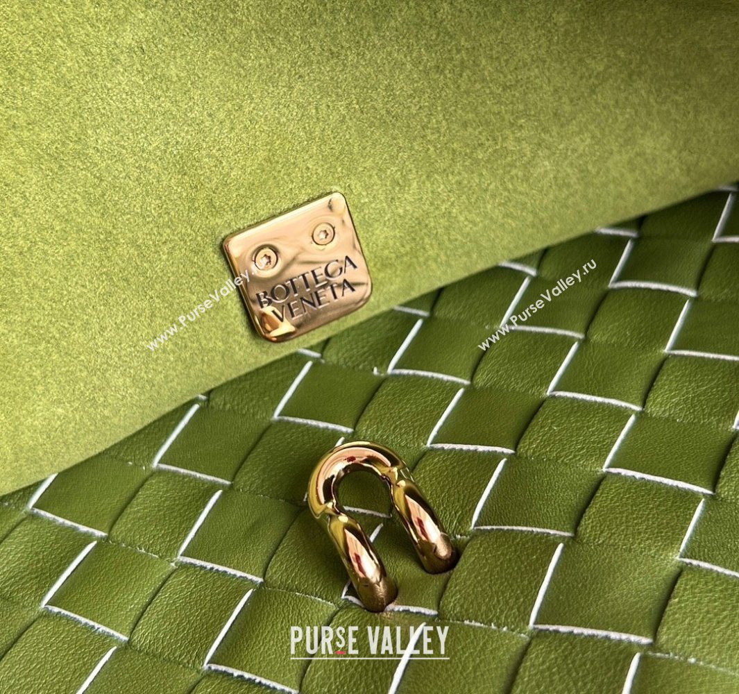 Bottega Veneta Large Ciao Ciao Top Handle Bag in Calf Leather 826195 Matcha Green 2025 (WT-250519028)