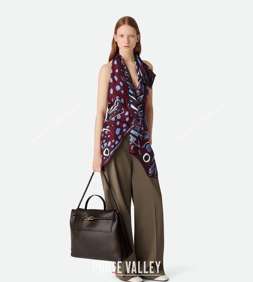 Bottega Veneta Large Ciao Ciao Top Handle Bag in Calf Leather 826195 Fondant Brown 2025 (WT-250519029)