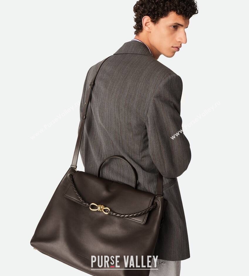 Bottega Veneta Large Ciao Ciao Top Handle Bag in Calf Leather 826195 Fondant Brown 2025 (WT-250519029)