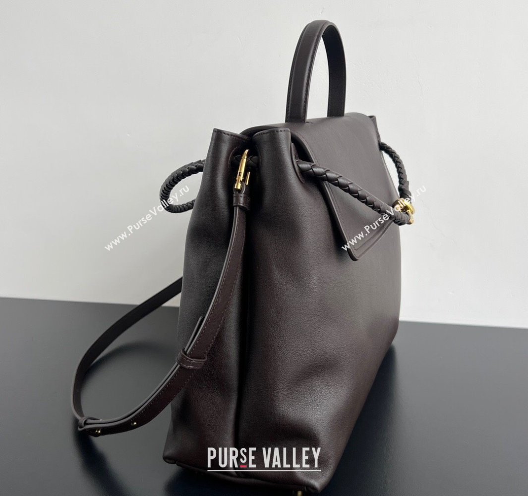 Bottega Veneta Large Ciao Ciao Top Handle Bag in Calf Leather 826195 Fondant Brown 2025 (WT-250519029)