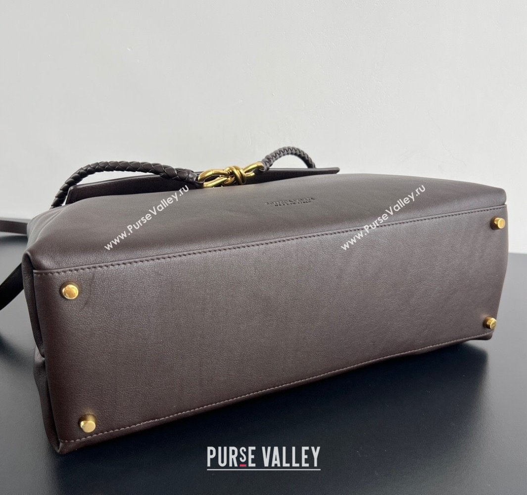 Bottega Veneta Large Ciao Ciao Top Handle Bag in Calf Leather 826195 Fondant Brown 2025 (WT-250519029)