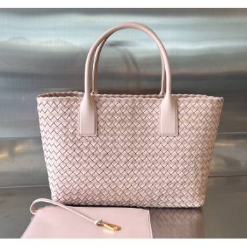 Bottega Veneta Medium Cabat Tote Bag in Intrecciato Leather Lotus Pink 2025 608810 (WT-250519089)