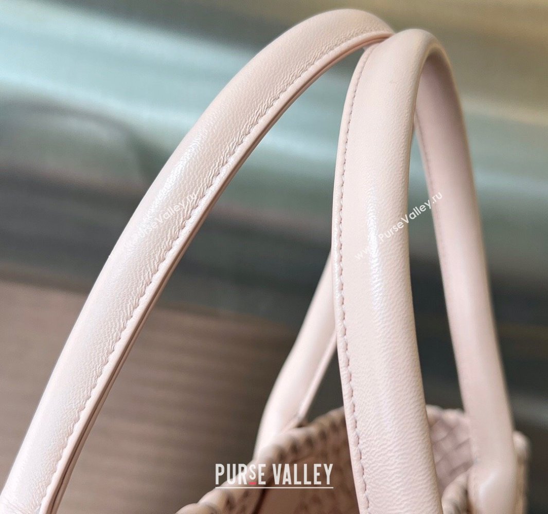 Bottega Veneta Medium Cabat Tote Bag in Intrecciato Leather Lotus Pink 2025 608810 (WT-250519089)