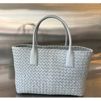 Bottega Veneta Medium Cabat Tote Bag in Intrecciato Leather Agate Grey 2025 608810 (WT-250519101)