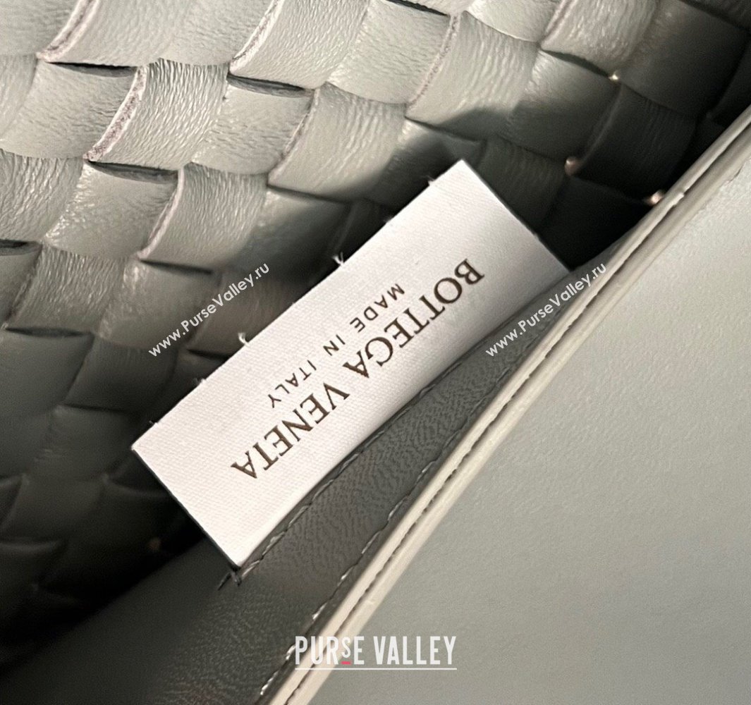 Bottega Veneta Medium Cabat Tote Bag in Intrecciato Leather Agate Grey 2025 608810 (WT-250519101)