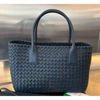 Bottega Veneta Medium Cabat Tote Bag in Intrecciato Leather Dark Blue 2025 608810 (WT-250519092)