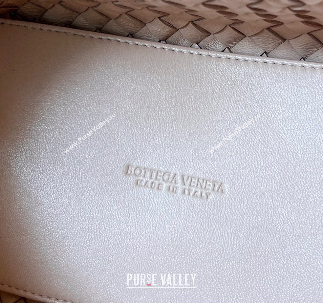 Bottega Veneta Mini Cabat Tote Bag in Intreccio Leather Lutos Pink 2025 709464 (WT-250519102)