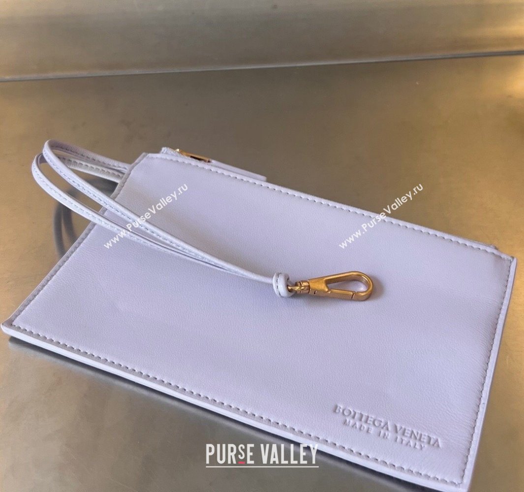 Bottega Veneta Mini Cabat Tote Bag in Intreccio Leather Oyster Purple 2025 709464 (WT-250519104)