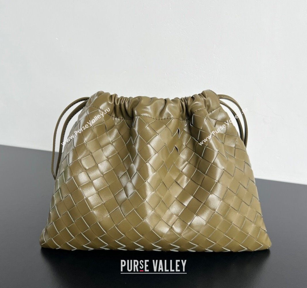 Bottega Veneta Medium Dustbag in Intrecciato Leather 796728 Seaweed Green 2025 (WT-250519004)