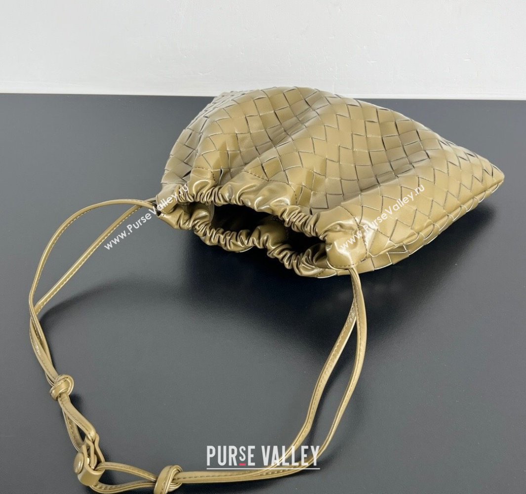 Bottega Veneta Medium Dustbag in Intrecciato Leather 796728 Seaweed Green 2025 (WT-250519004)