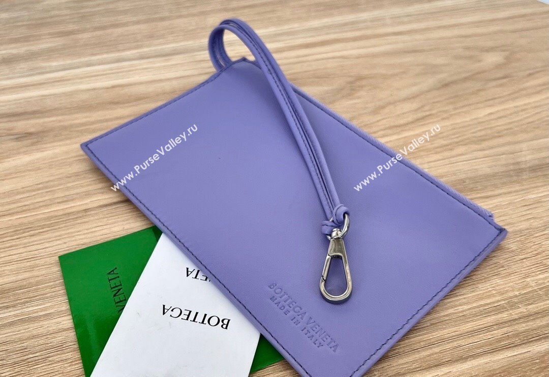 Bottega Veneta Mini Cabat Tote Bag in Intreccio Leather Wistaria Purple 2025 709464 (WT-250519115)