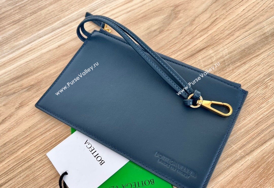 Bottega Veneta Mini Cabat Tote Bag in Intreccio Leather Dark Blue 2025 709464 (WT-250519118)