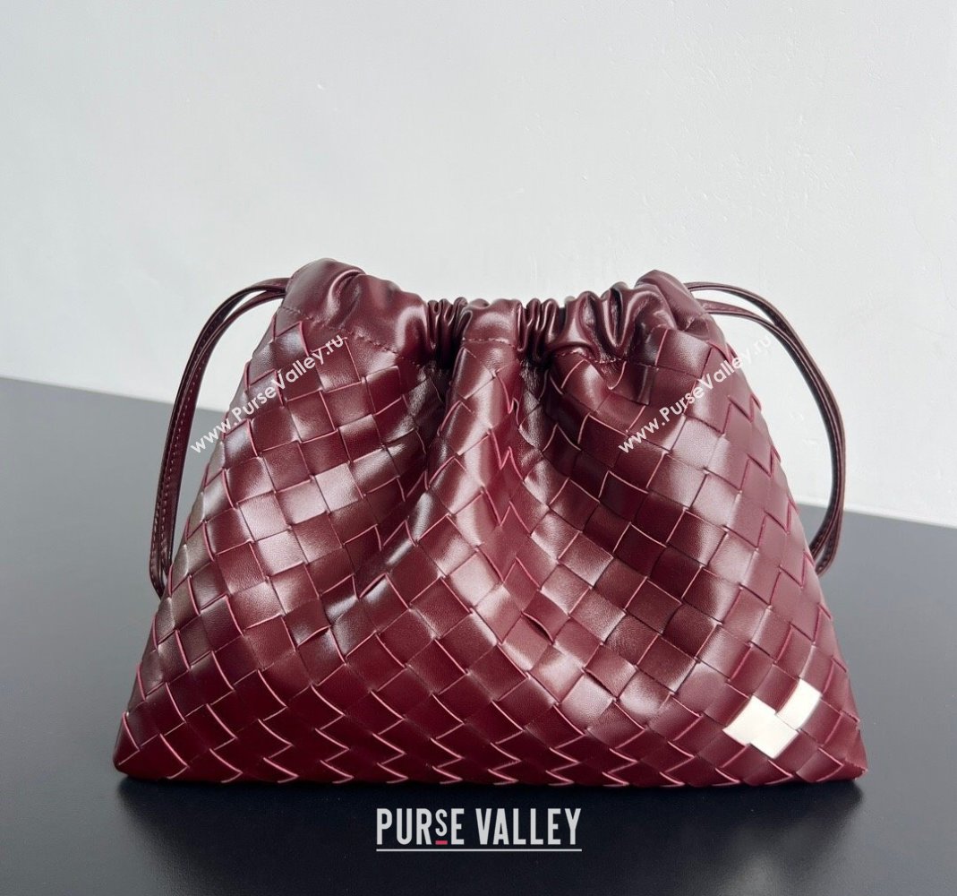Bottega Veneta LOVE Medium Dustbag in Intrecciato Leather 796728 Barolo Red 2025 ( WT-250519006)