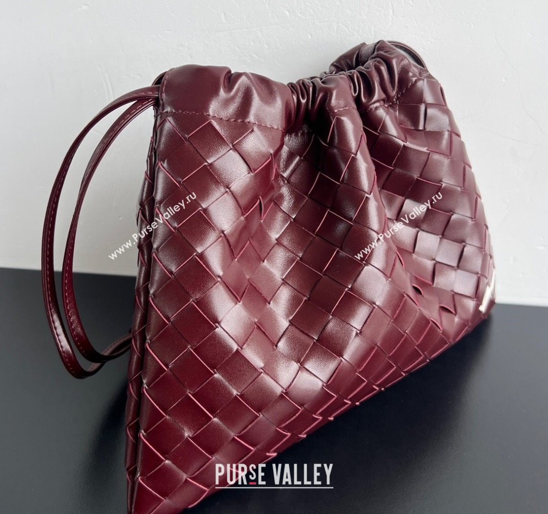 Bottega Veneta LOVE Medium Dustbag in Intrecciato Leather 796728 Barolo Red 2025 ( WT-250519006)