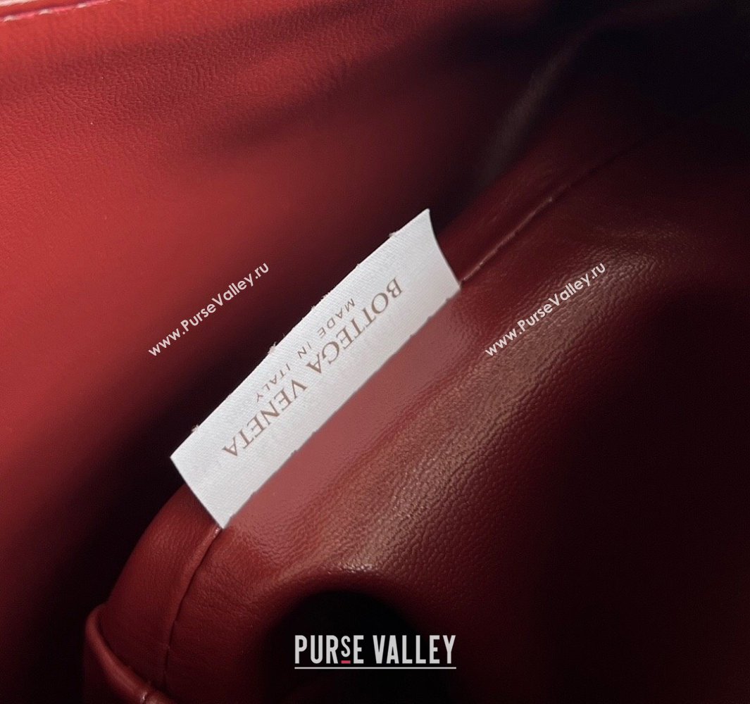 Bottega Veneta Mini Wallace Shoulder Bag in Intrecciato Soft Calfskin Leather 754443 Sapele Red 2025 (WT-250519036)