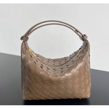 Bottega Veneta Mini Wallace Shoulder Bag in Intrecciato Soft Calfskin Leather 754443 Pinecone Grey 2025 (WT-250519038)