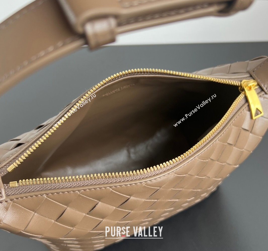 Bottega Veneta Mini Wallace Shoulder Bag in Intrecciato Soft Calfskin Leather 754443 Pinecone Grey 2025 (WT-250519038)