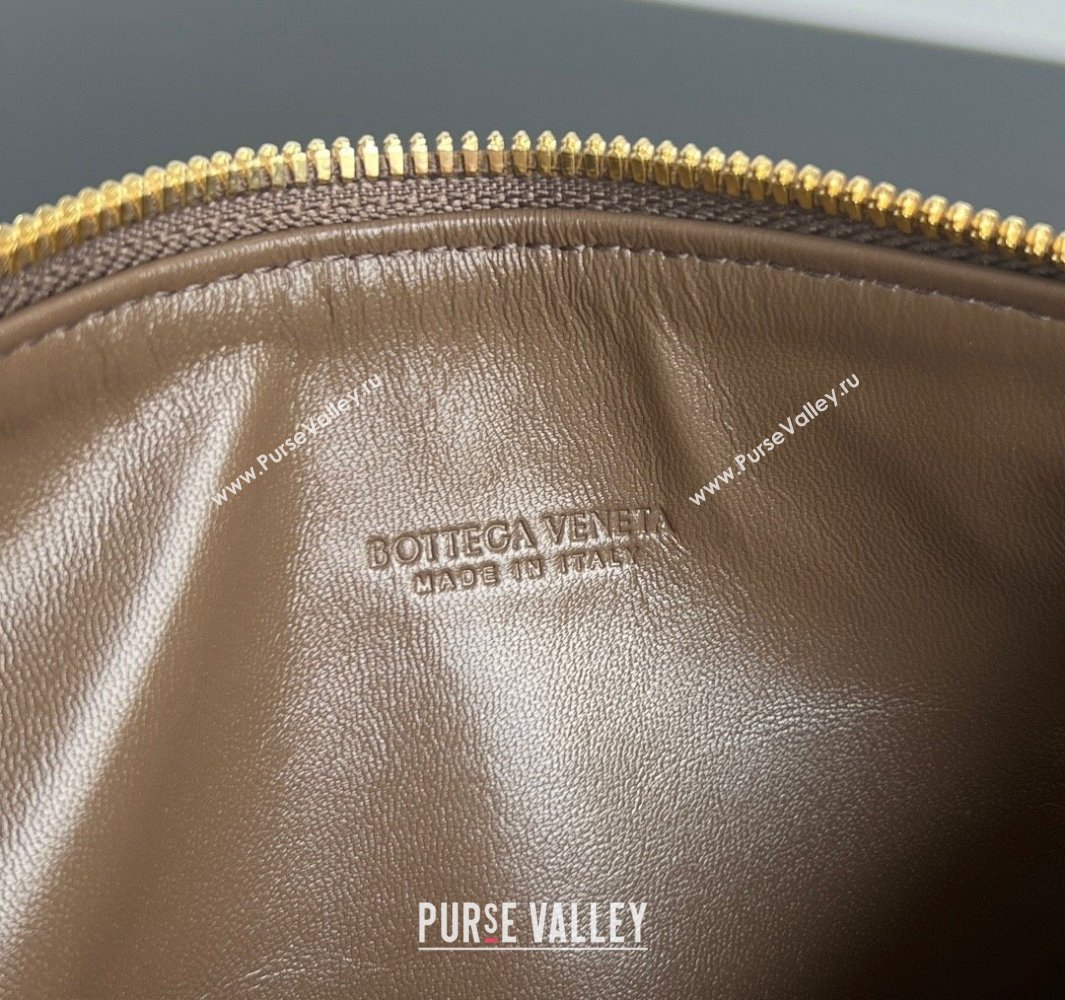 Bottega Veneta Mini Wallace Shoulder Bag in Intrecciato Soft Calfskin Leather 754443 Pinecone Grey 2025 (WT-250519038)