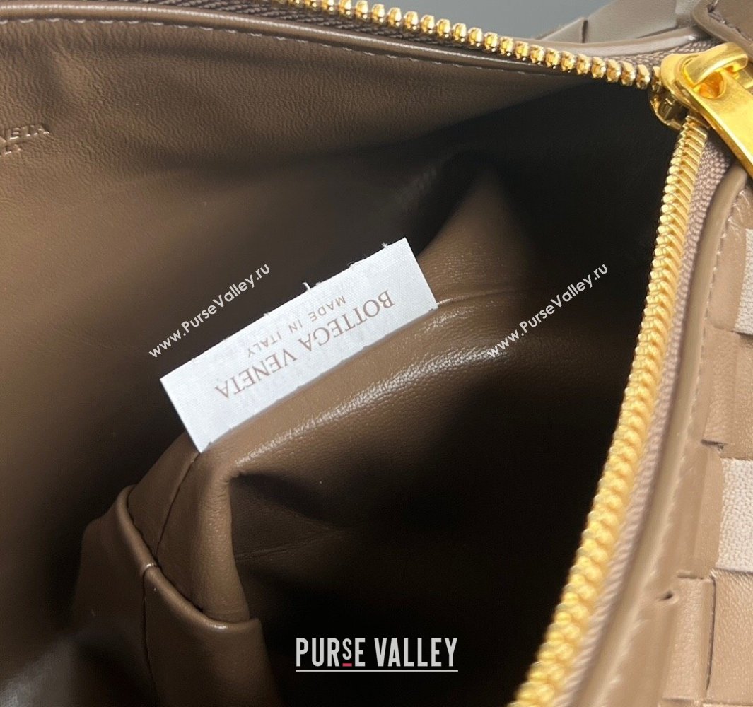 Bottega Veneta Mini Wallace Shoulder Bag in Intrecciato Soft Calfskin Leather 754443 Pinecone Grey 2025 (WT-250519038)