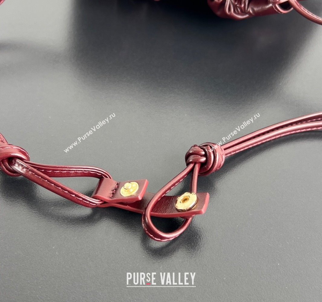 Bottega Veneta LOVE Medium Dustbag in Intrecciato Leather 796728 Barolo Red 2025 ( WT-250519006)